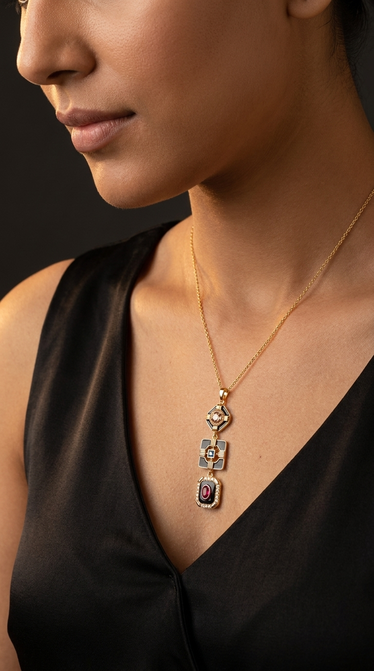 Noir Gem Necklace