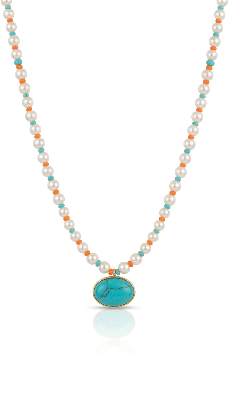 Turquoise Orbit Necklace