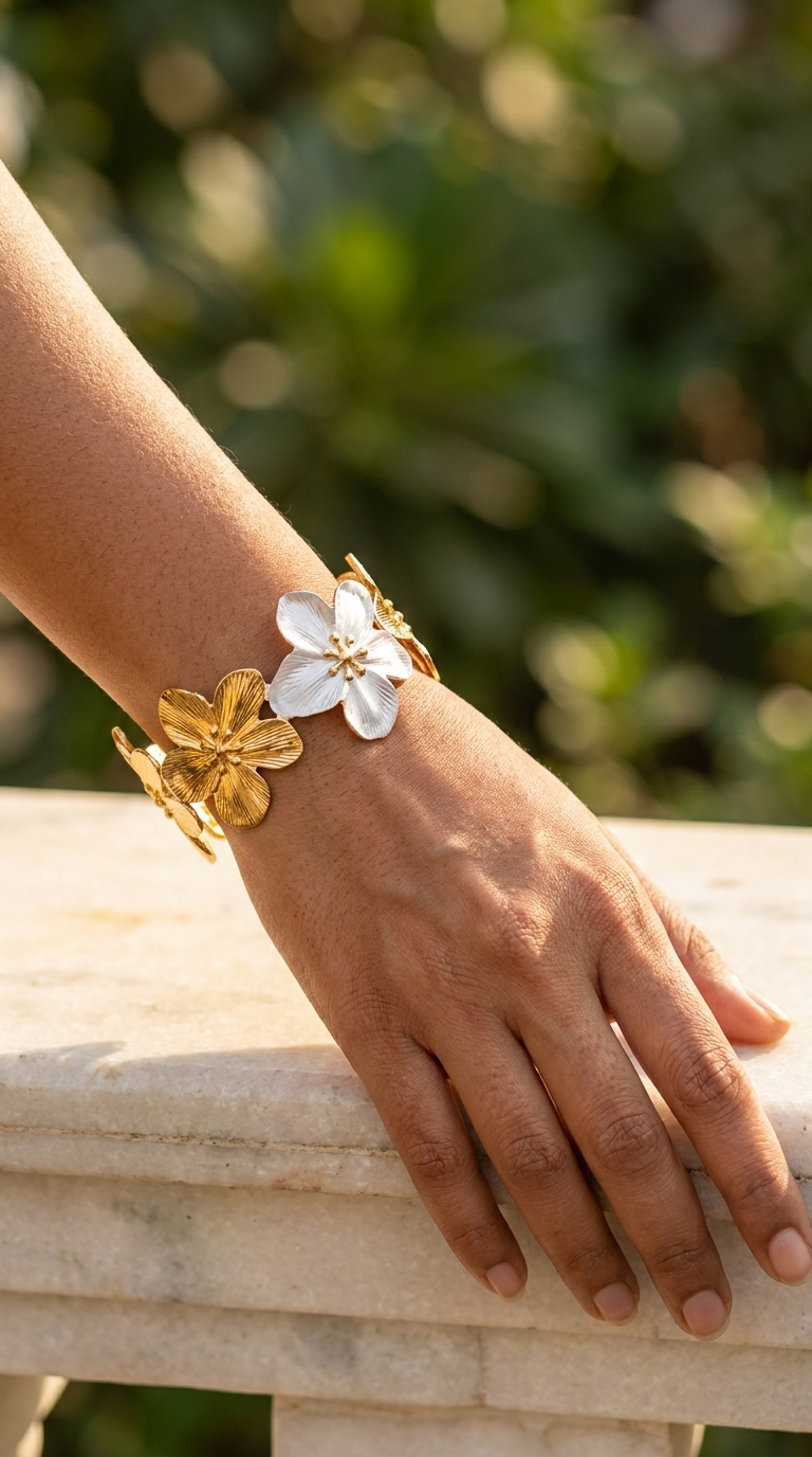 Garden Bloom Cuff Bracelet