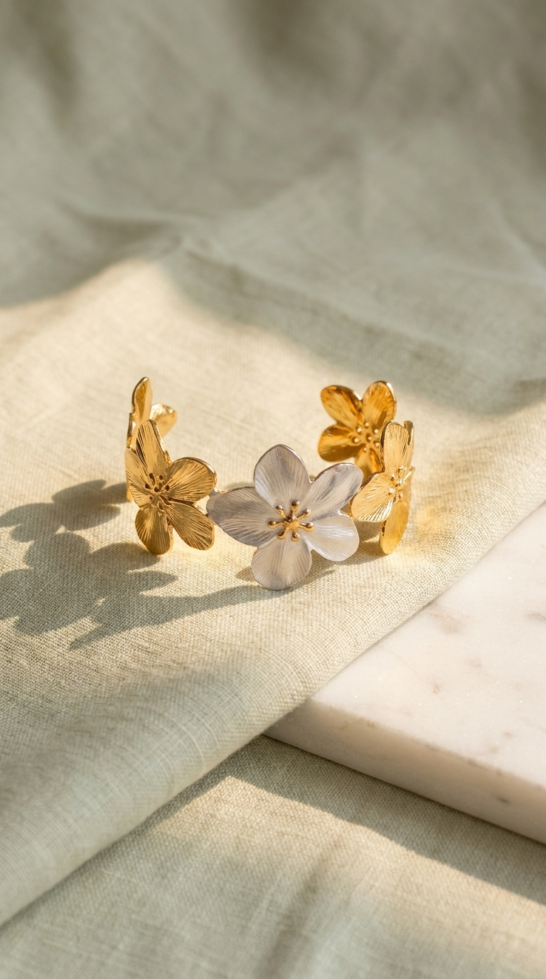 Garden Bloom Cuff Bracelet