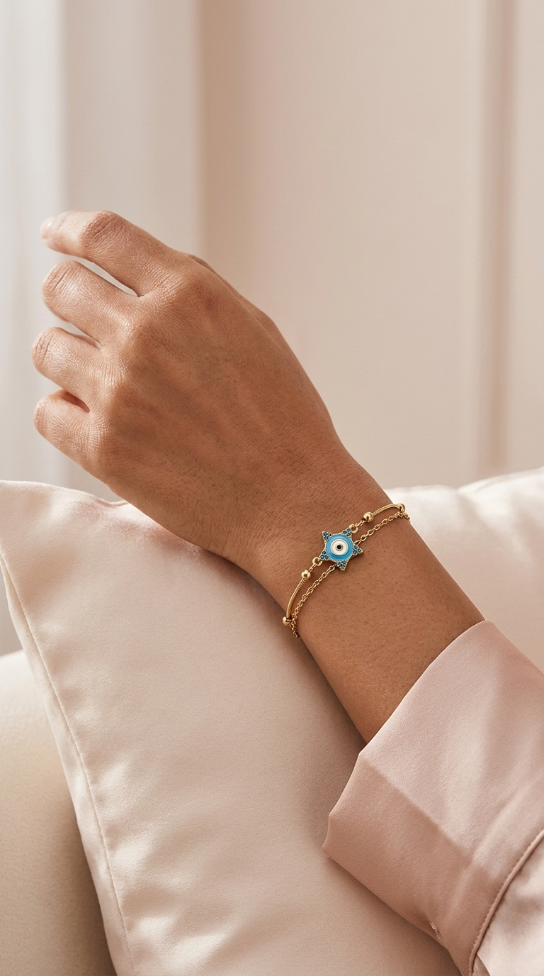 Star Eye Dual Chain Bracelet