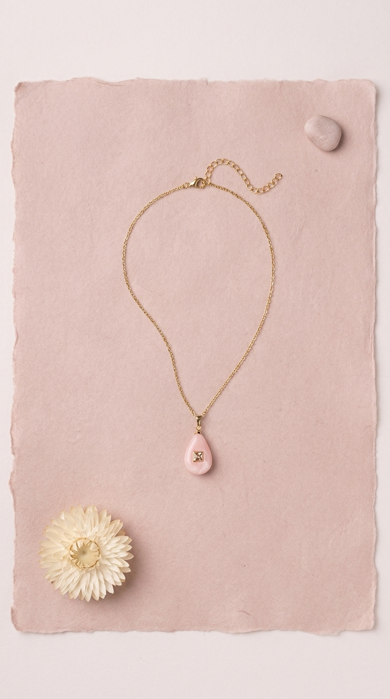 Rosé Drop Necklace