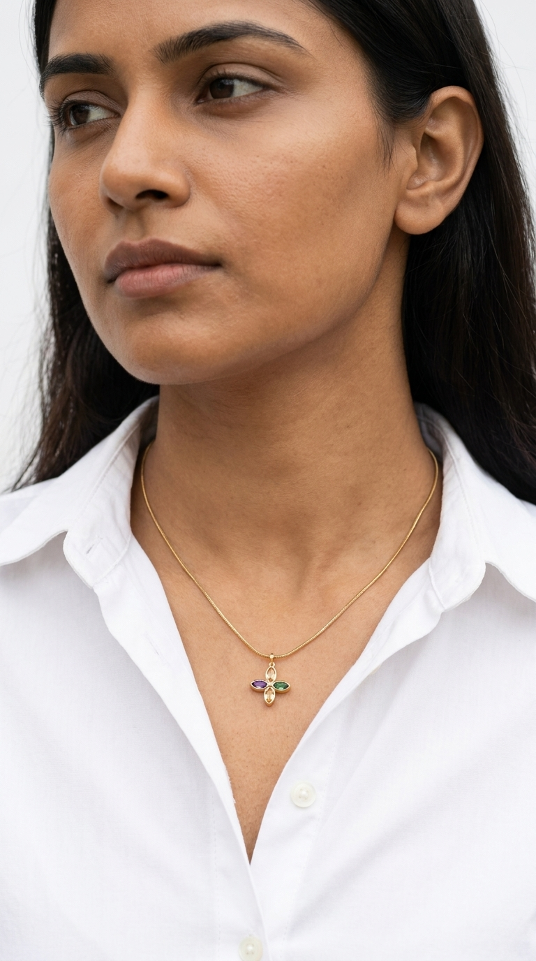 Gemstone Bloom Necklace