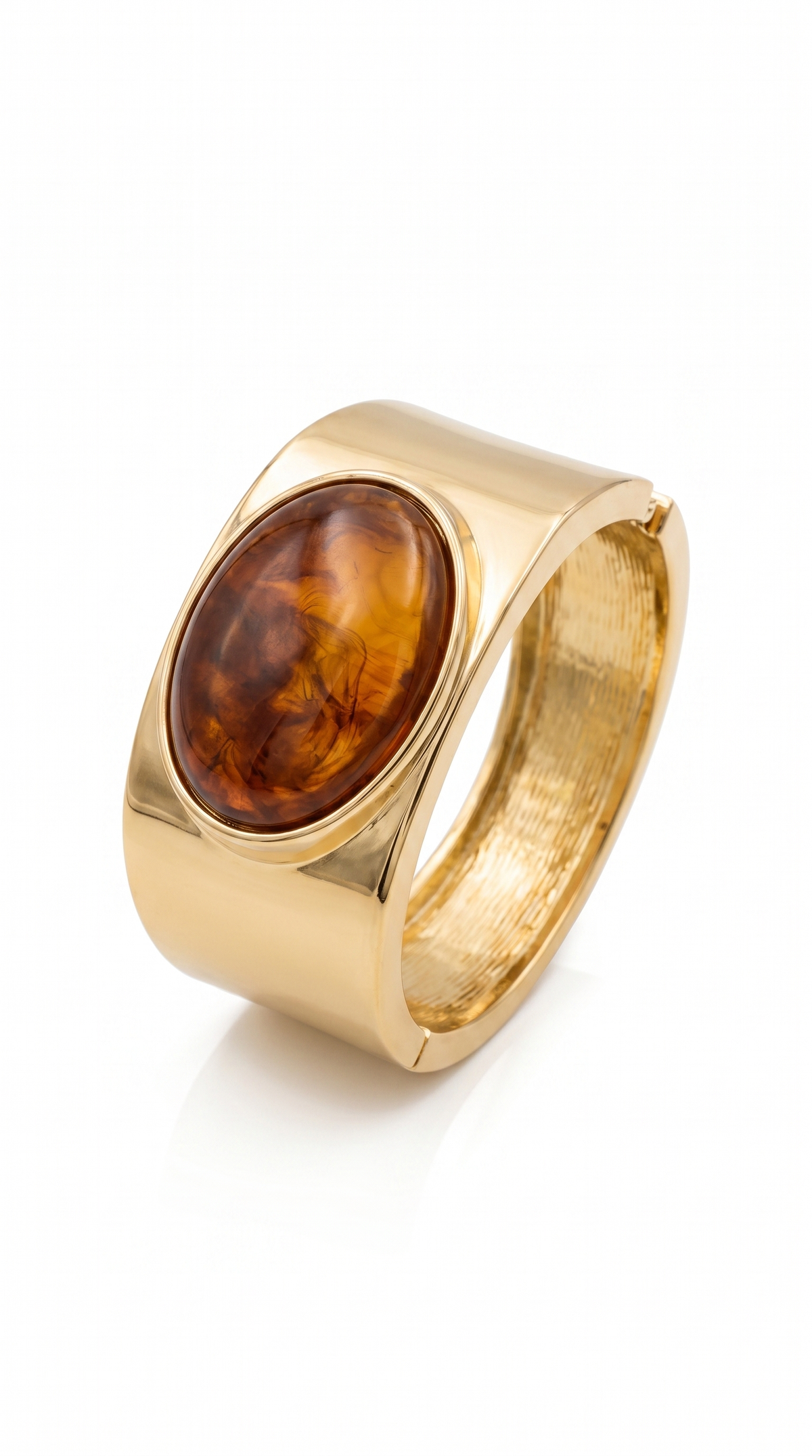 Amber Signet Cuff Bracelet