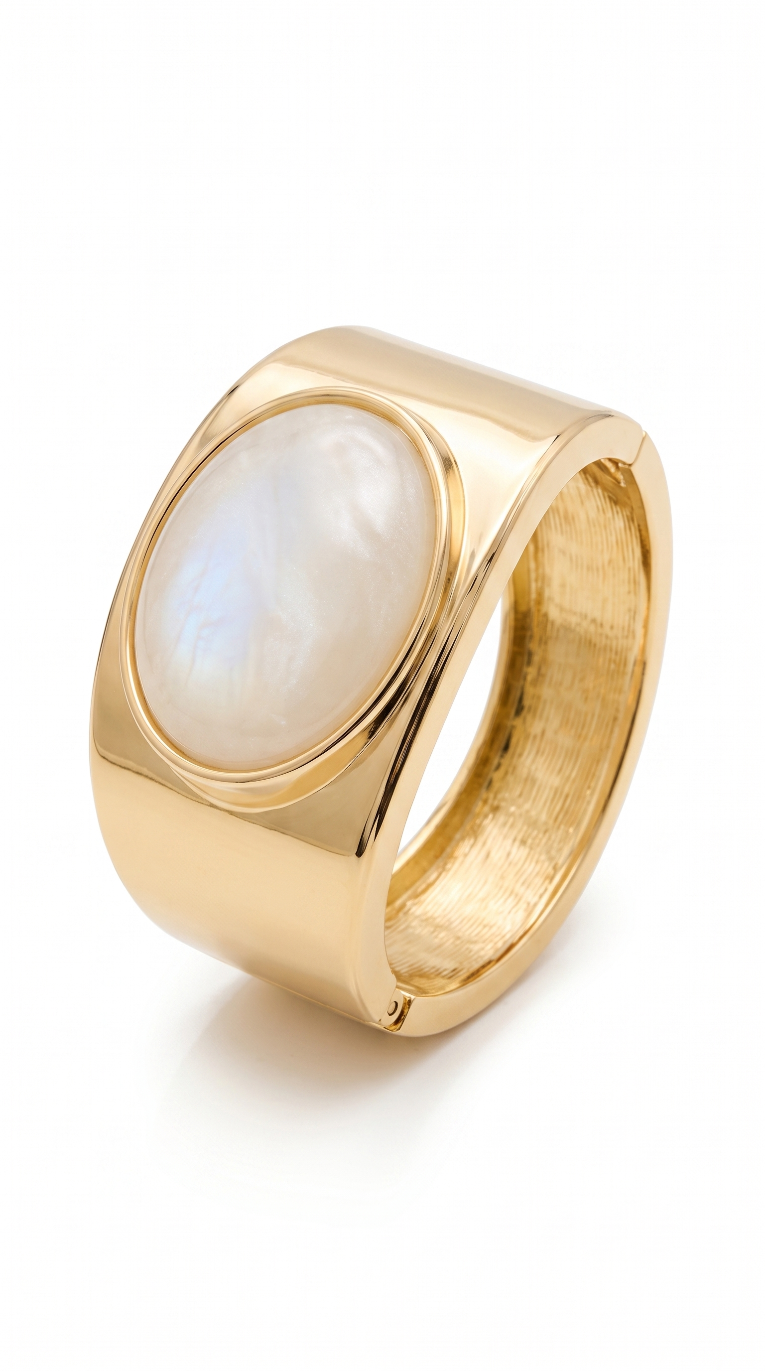 Moonstone Signet Cuff Bracelet