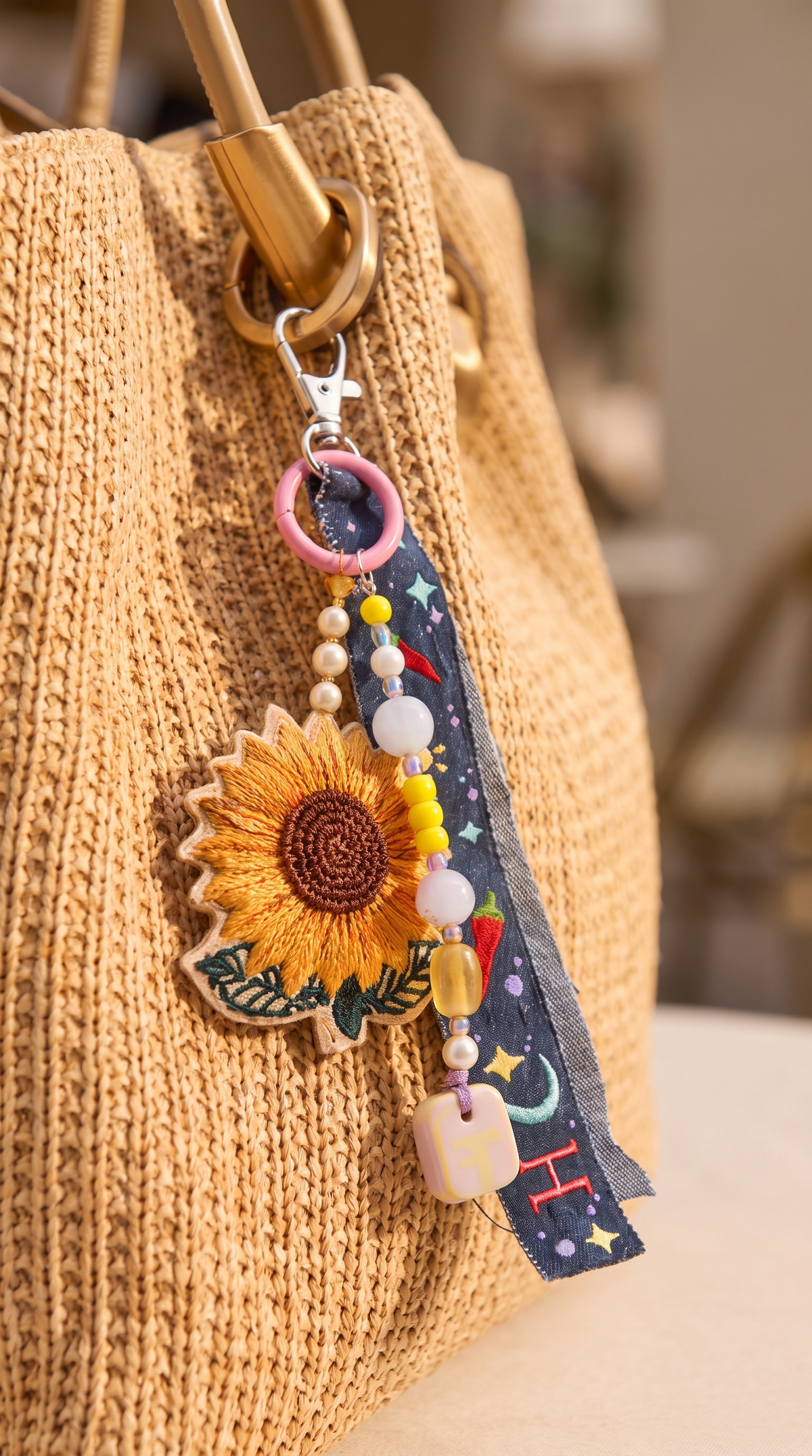Sunshine Bloom Bag Charm