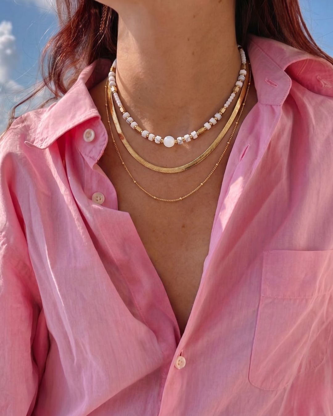 Elio Stack Layered Necklace